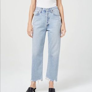 AGOLDE 90c crop jeans in Nerve